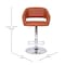 Flash Furniture Cognac Vinyl Adjustable Height Barstool CH-122070-BR-GG - alternate 8